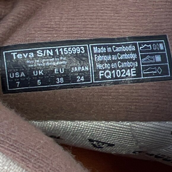 Teva Auroris Boots Waterproof Ankle High Boots Tan Brown Women Size 7 - Picture 7 of 8